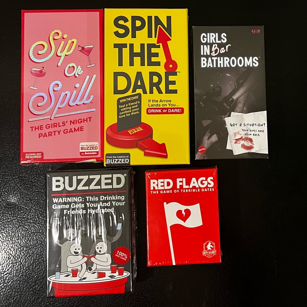 Party Game Bundle - Red and Yellow